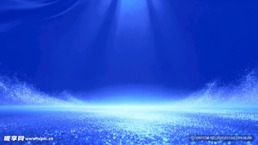 梦幻蓝色科技光效背景图片