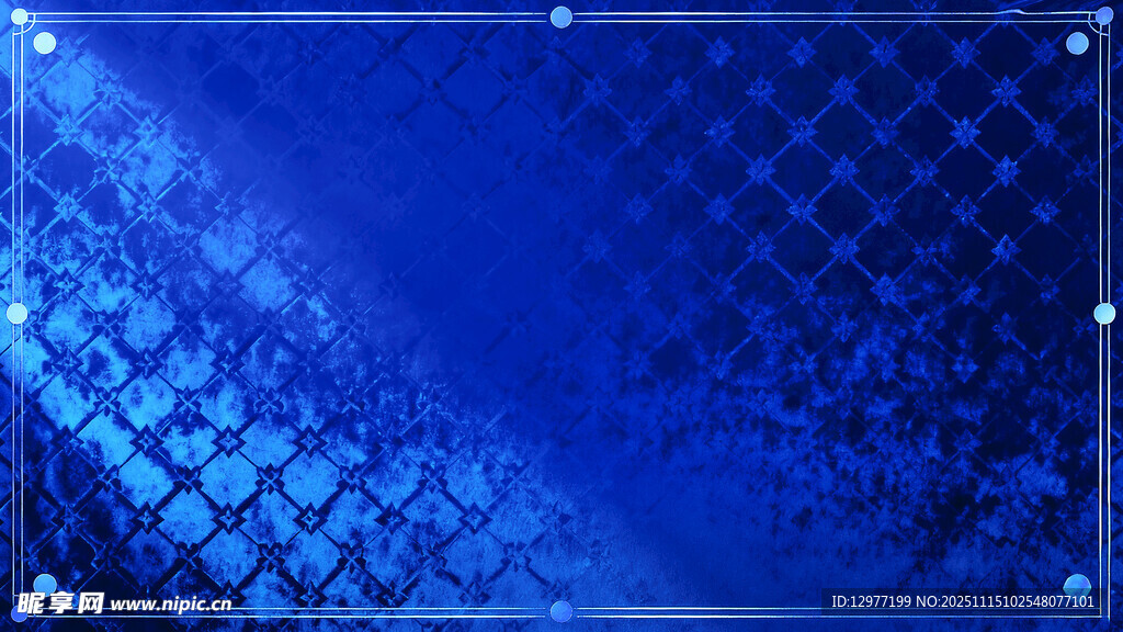 蓝色几何光影背景图