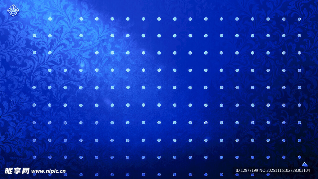 蓝色闪烁点状背景图案