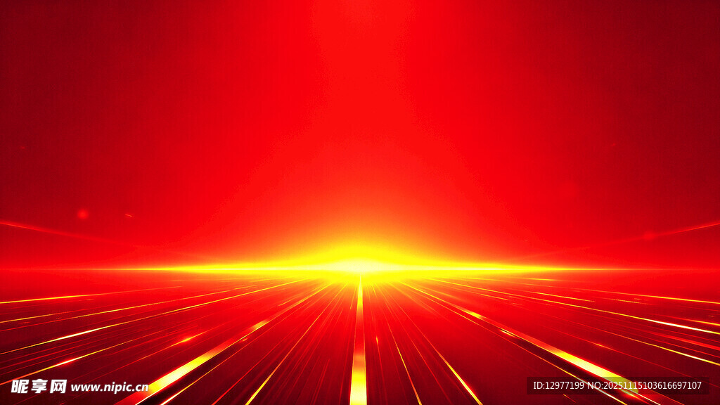 红色炫光科技感光线背景图片