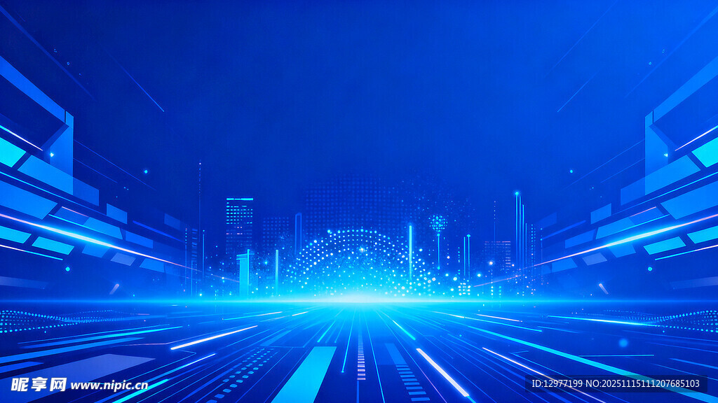 科技感未来城市道路景观