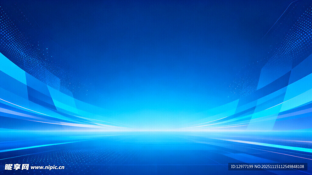 蓝色科技感抽象背景画面