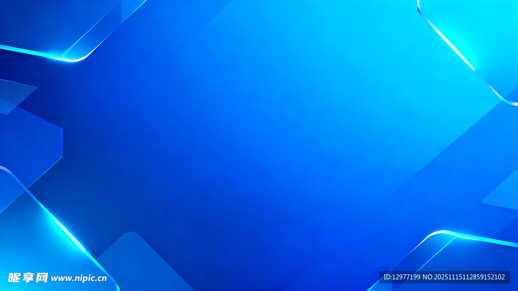 蓝色科技感几何背景图案