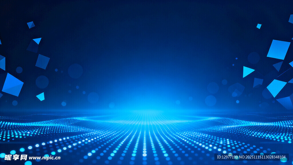 科技感蓝色未来感背景画面