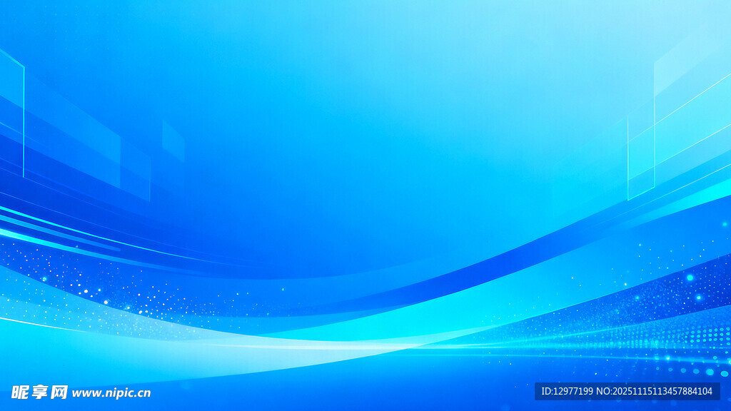 蓝色科技风抽象背景图