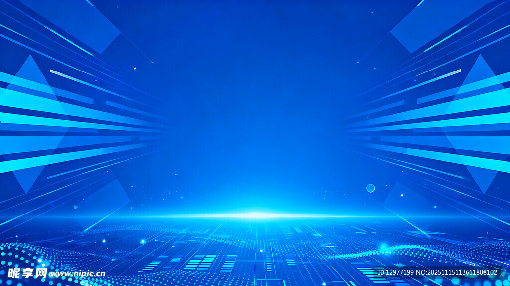 科技感蓝色未来背景画面