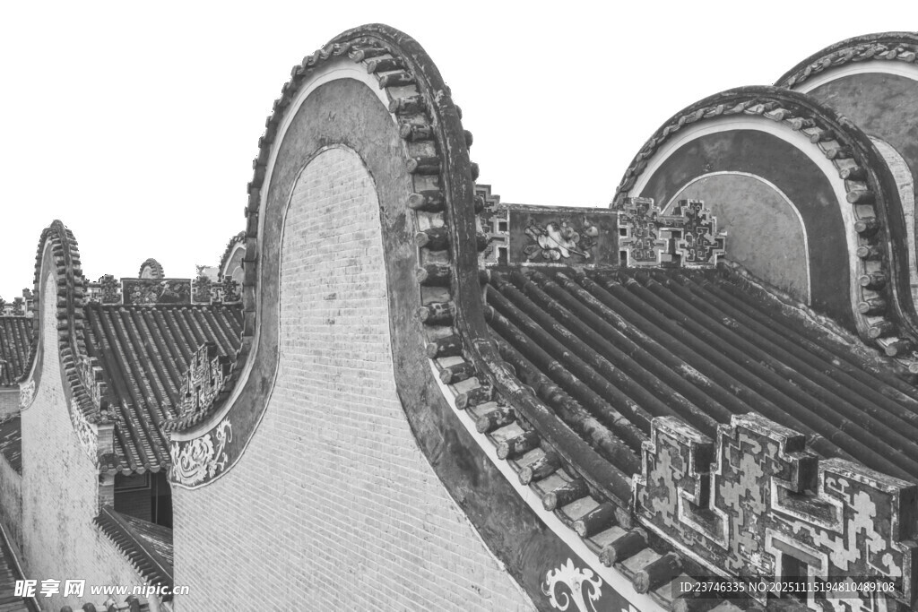 中式古建筑屋顶风貌