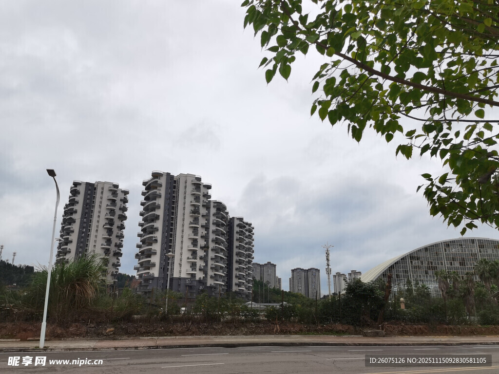 城市住宅区远景景观