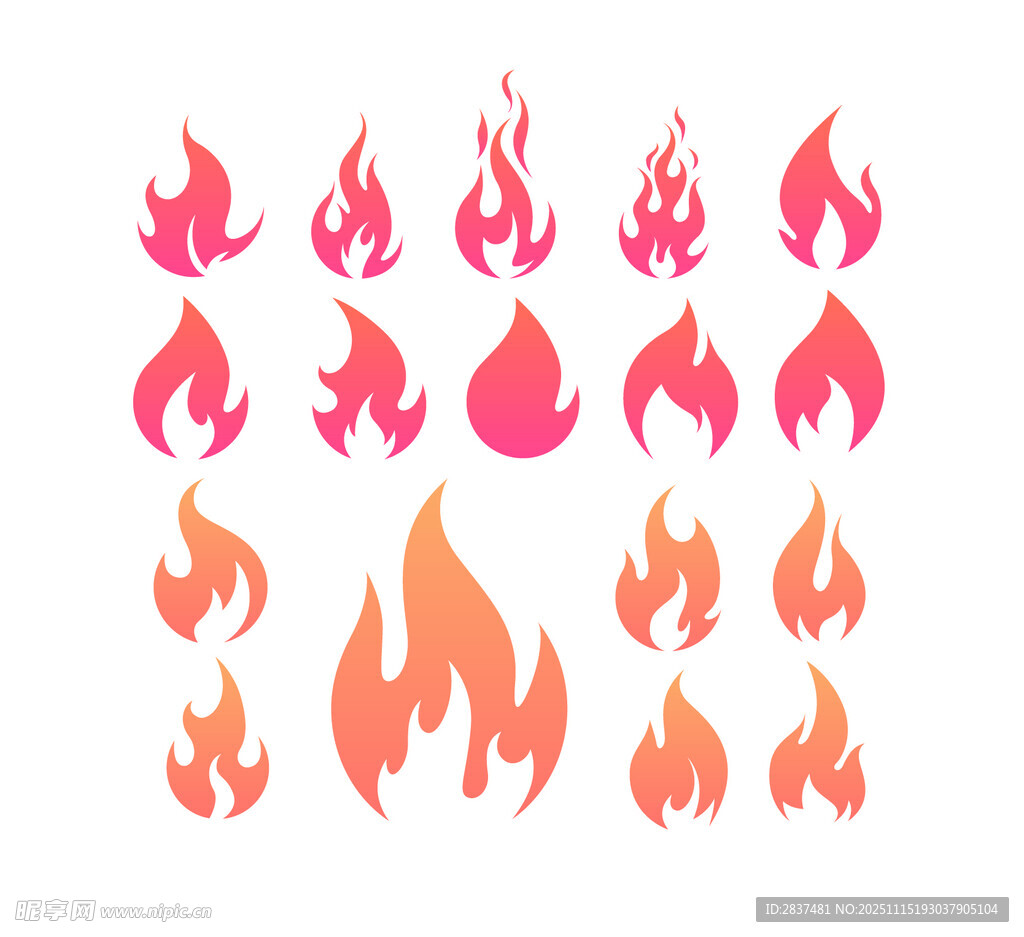 卡通火焰