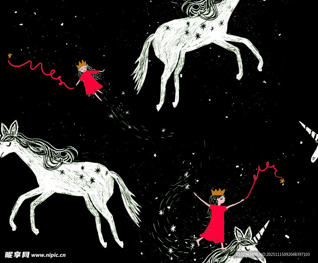 梦幻 独角兽 精灵 童话