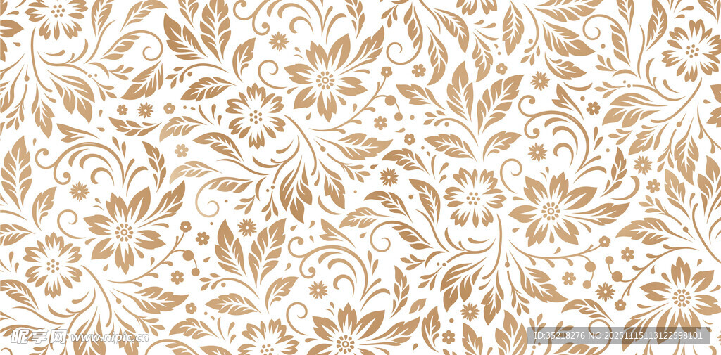 复古花卉纹理图案