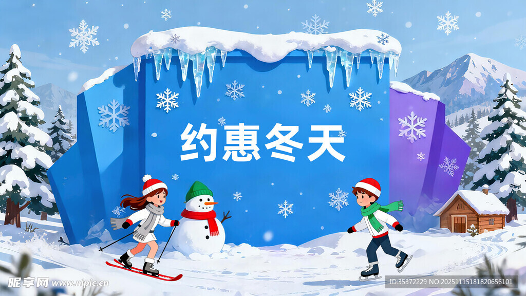冬日约惠场景