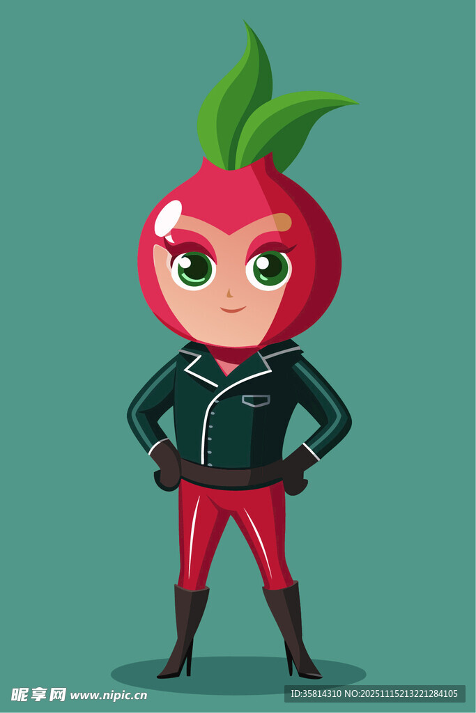 番茄超级英雄形象