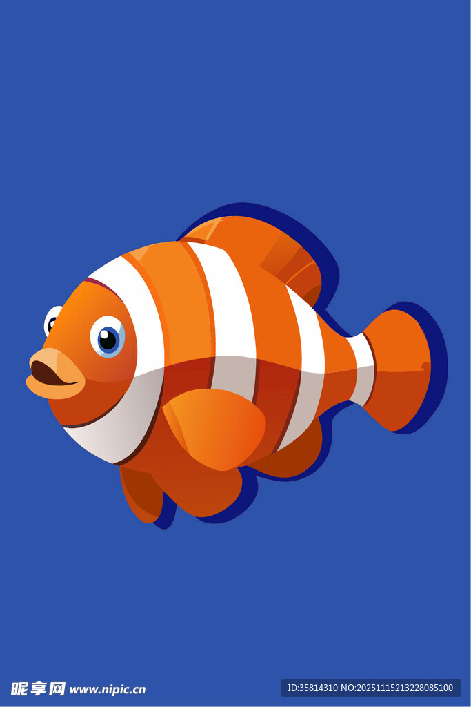 可爱小丑鱼卡通形象