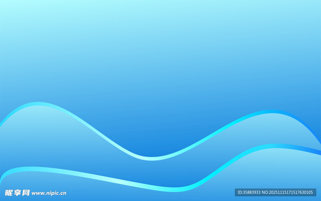 蓝色波浪背景