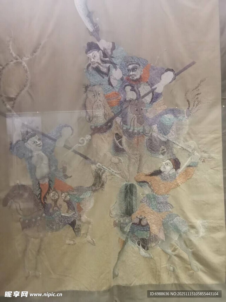 古代人物战斗场景画作