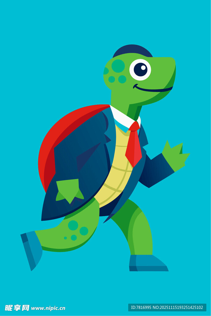 奔跑的海龟上班族