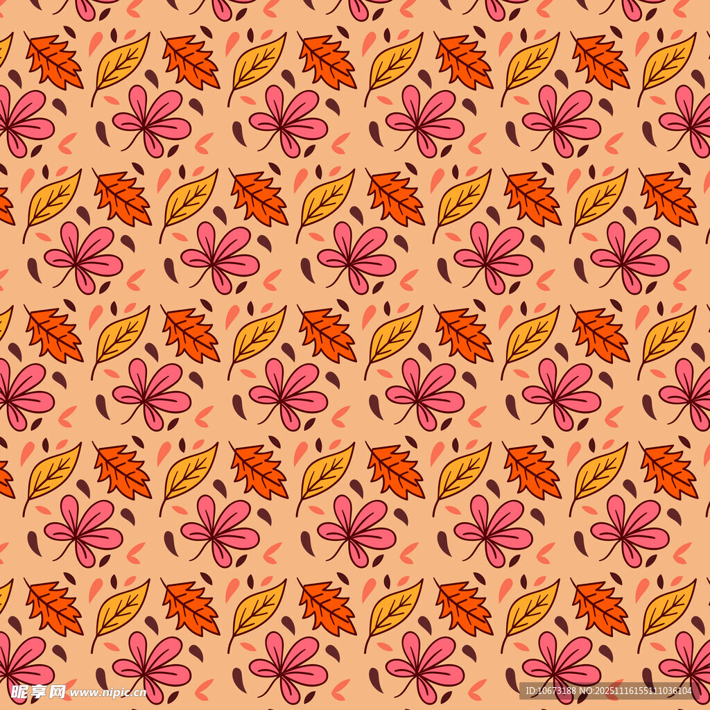 花卉图案背景纹理