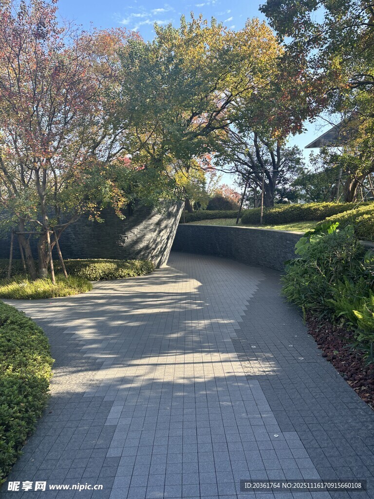 宁静雅致的园林小径