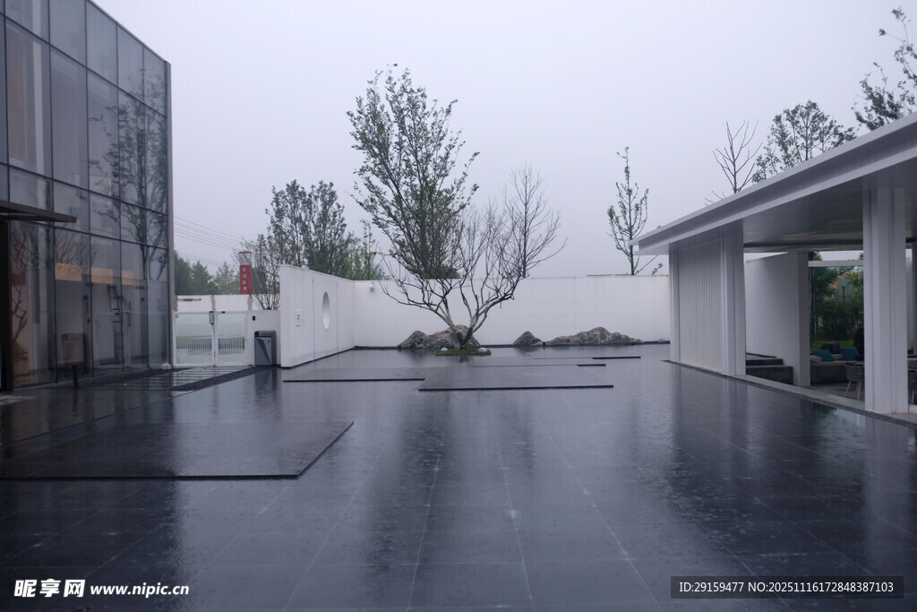 现代简约庭院景观