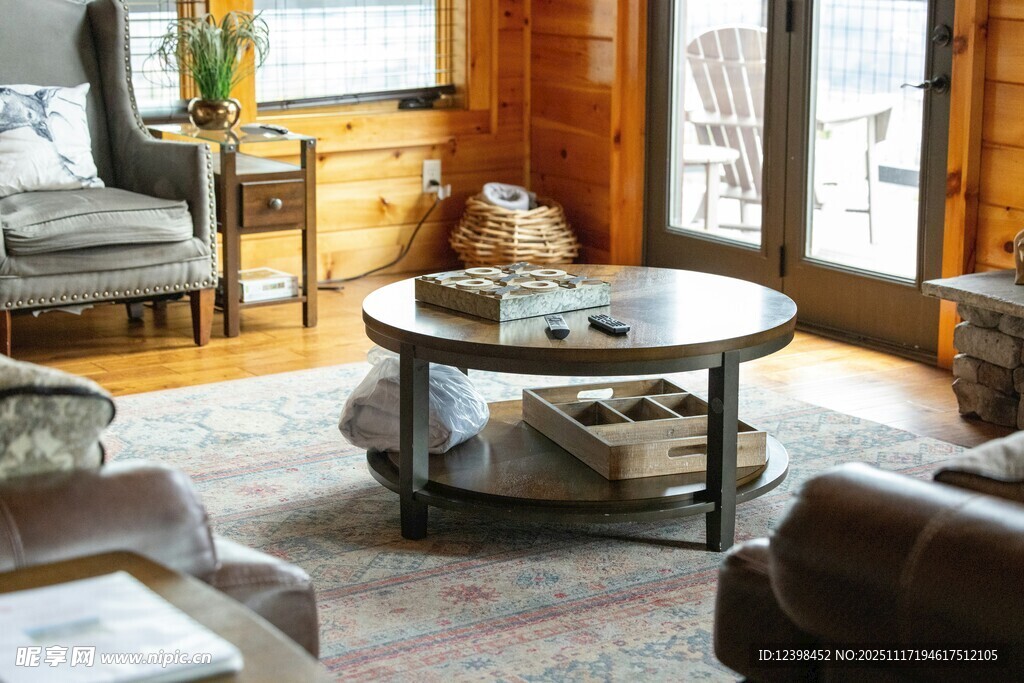 温馨木质风客厅家居场景