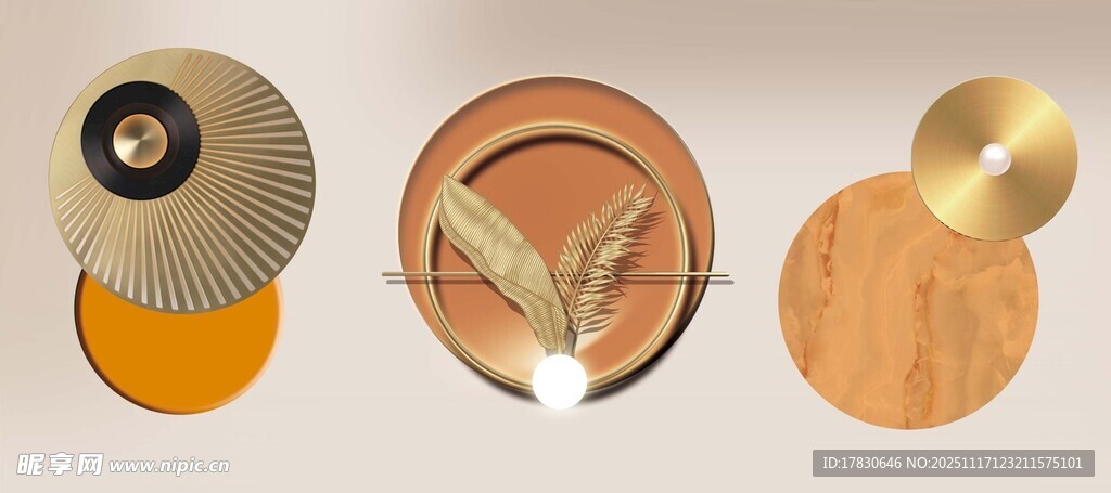 金属与木质工艺物件展示