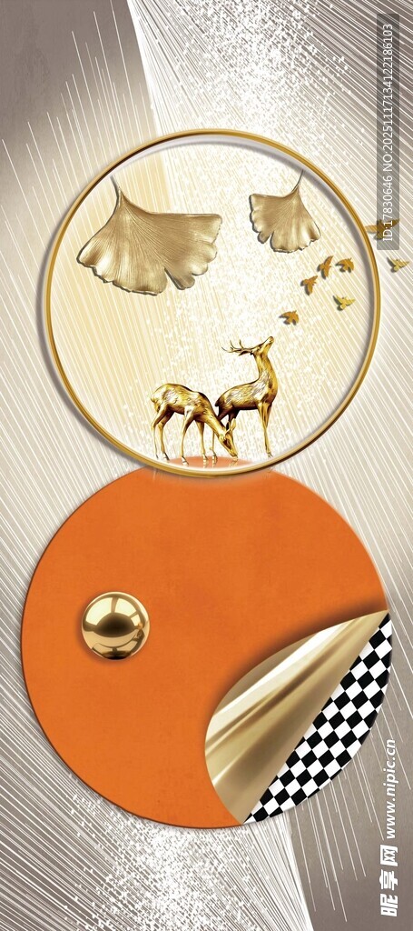 金属质感动物主题饰品摆件