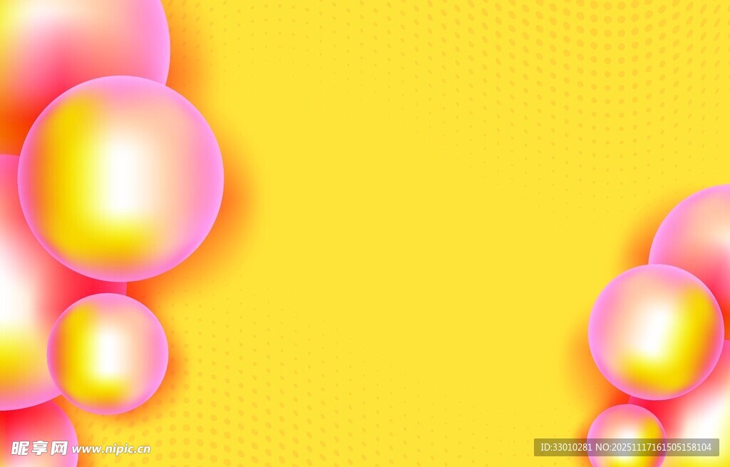 梦幻多彩气泡背景图