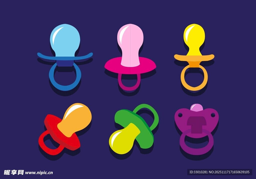 多彩可爱婴儿安抚奶嘴