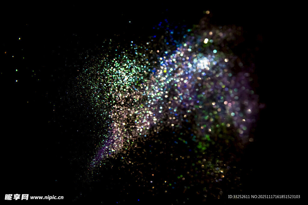 绚丽多彩的星状光效图案