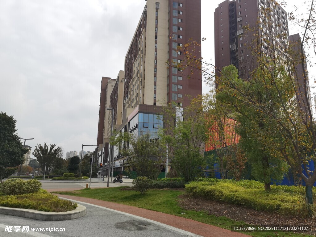 现代高层住宅区景观