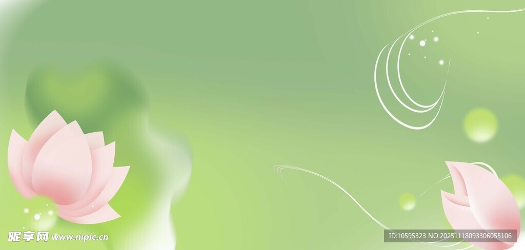 清新荷花背景图