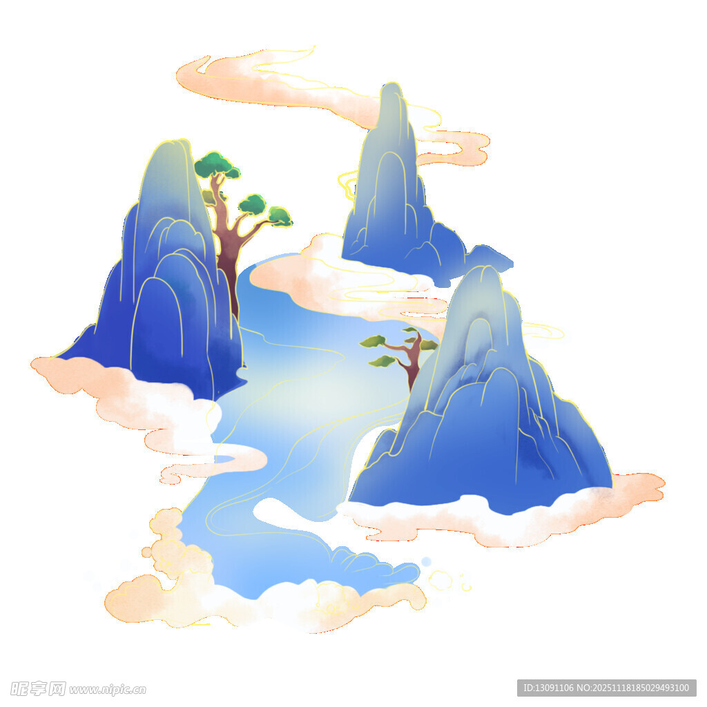 梦幻山水间的诗意景致