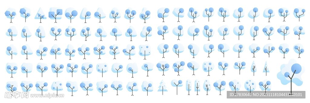 蓝色雪花图案背景纹理