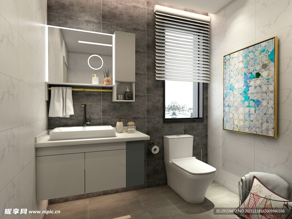 现代简约风卫生间设计