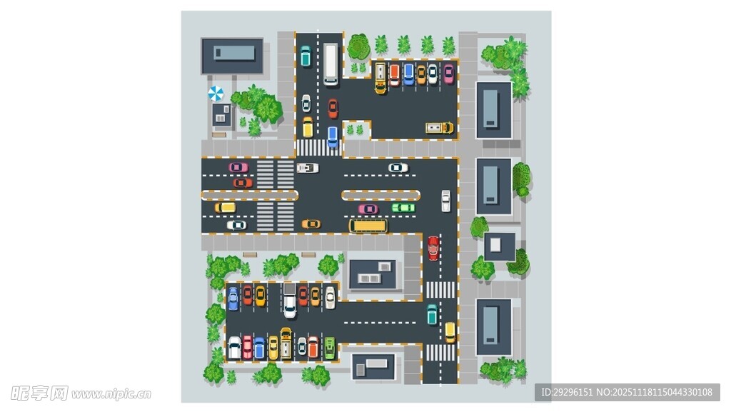 商业街车位示意图