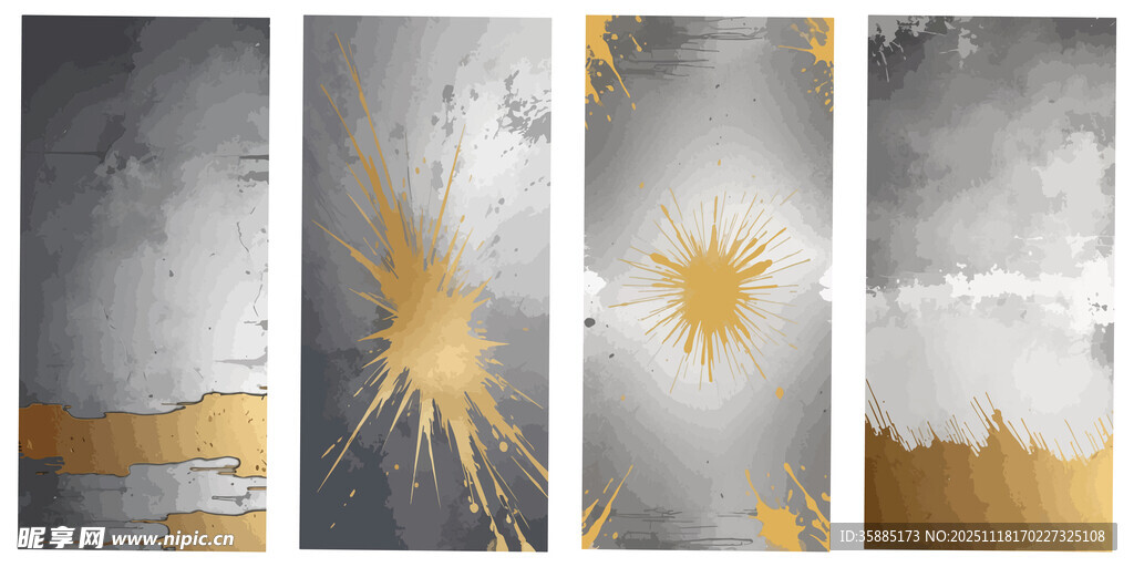 金色抽象艺术背景