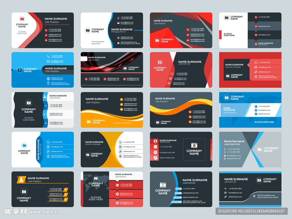多样商务名片设计模板
