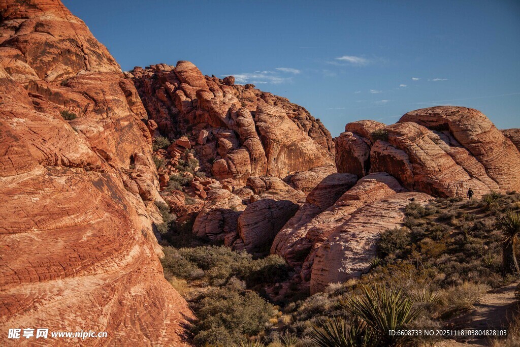壮丽红岩山谷景观