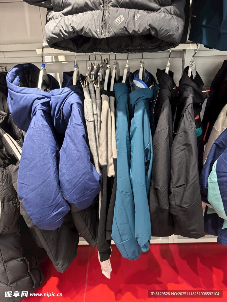 多样款式冬季外套展示