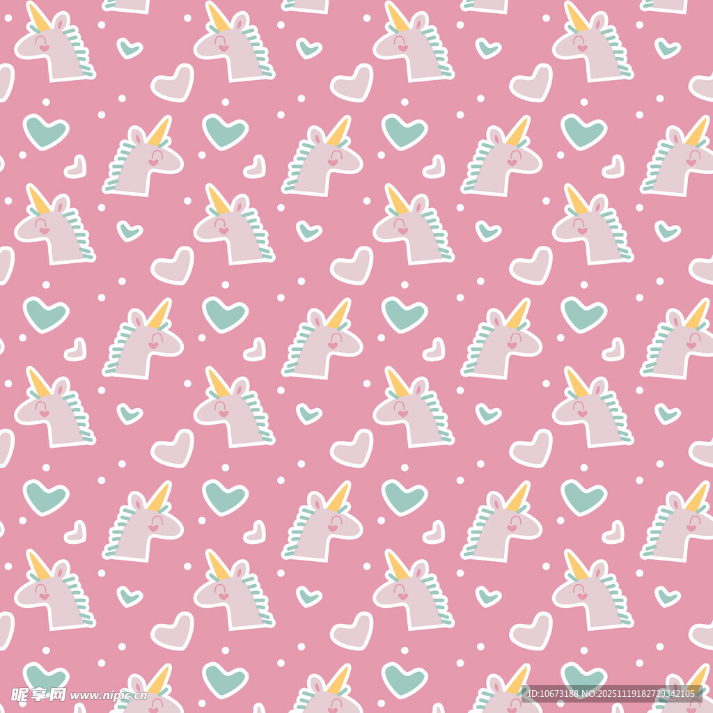 梦幻粉色城堡爱心图案