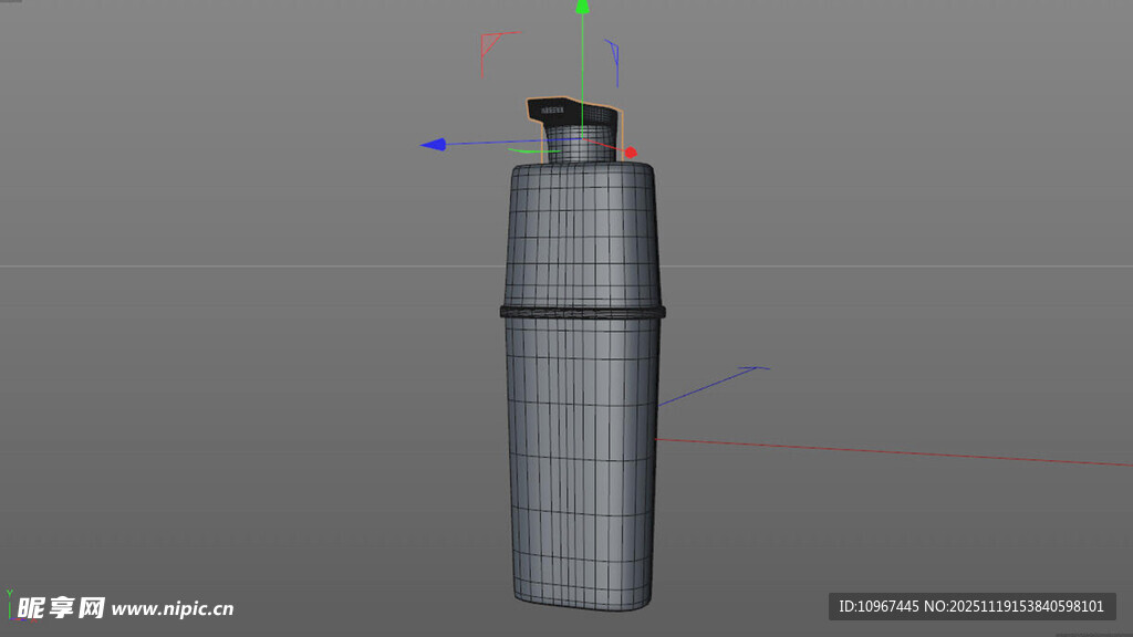 洗发水沐浴露喷雾罐模型