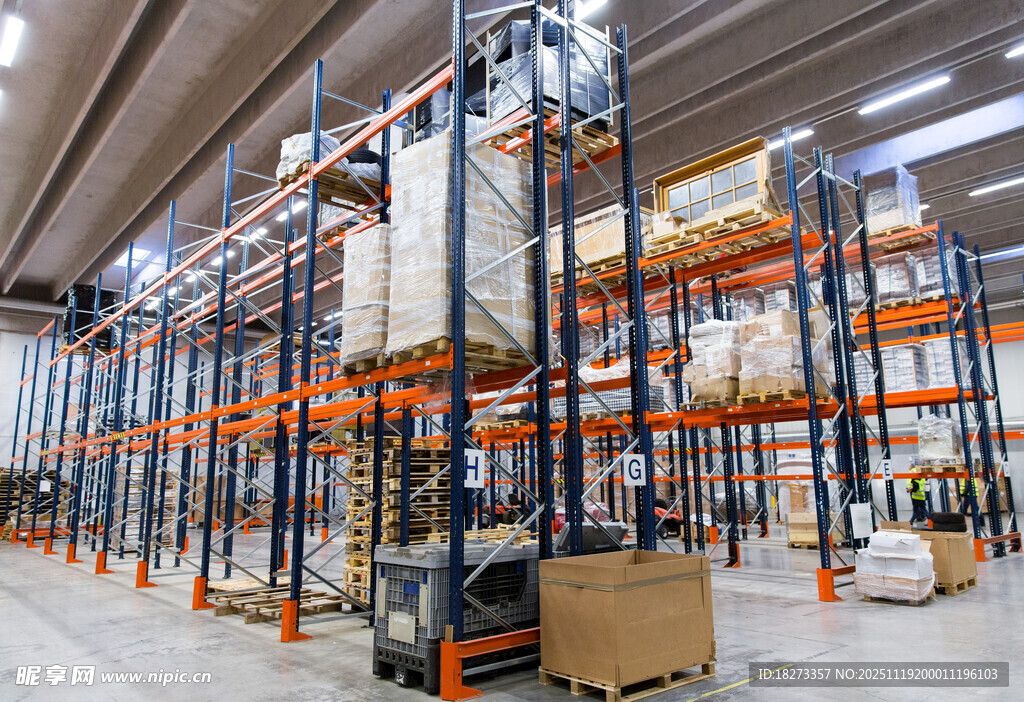 大型仓库货架存储场景
