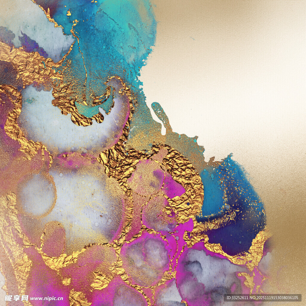 梦幻绚丽的流体艺术画面