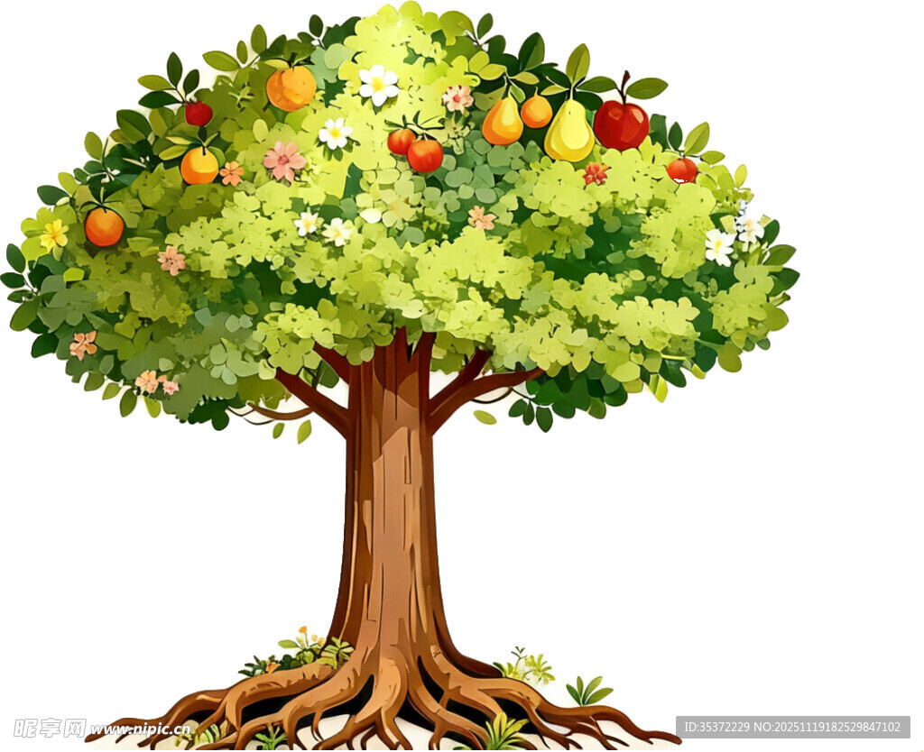 硕果累累的苹果树