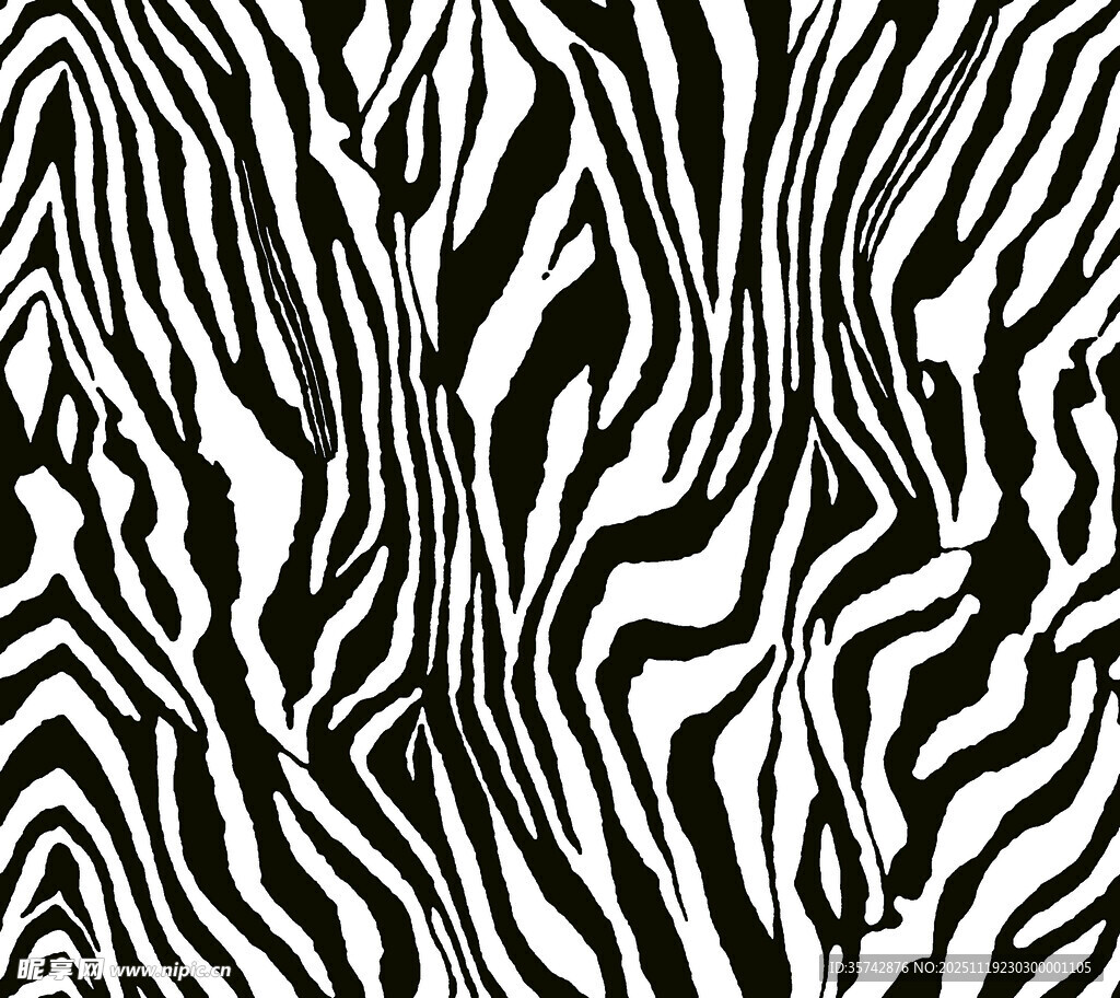 黑白斑马纹图案纹理