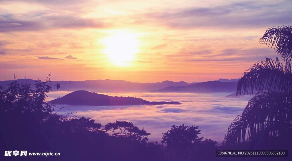 海上日出美景如画