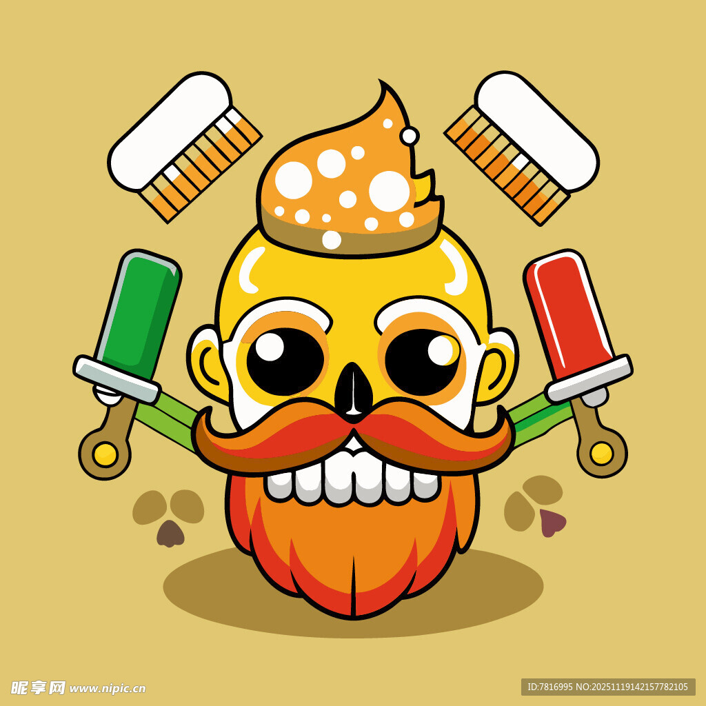 欢乐啤酒节卡通角色形象