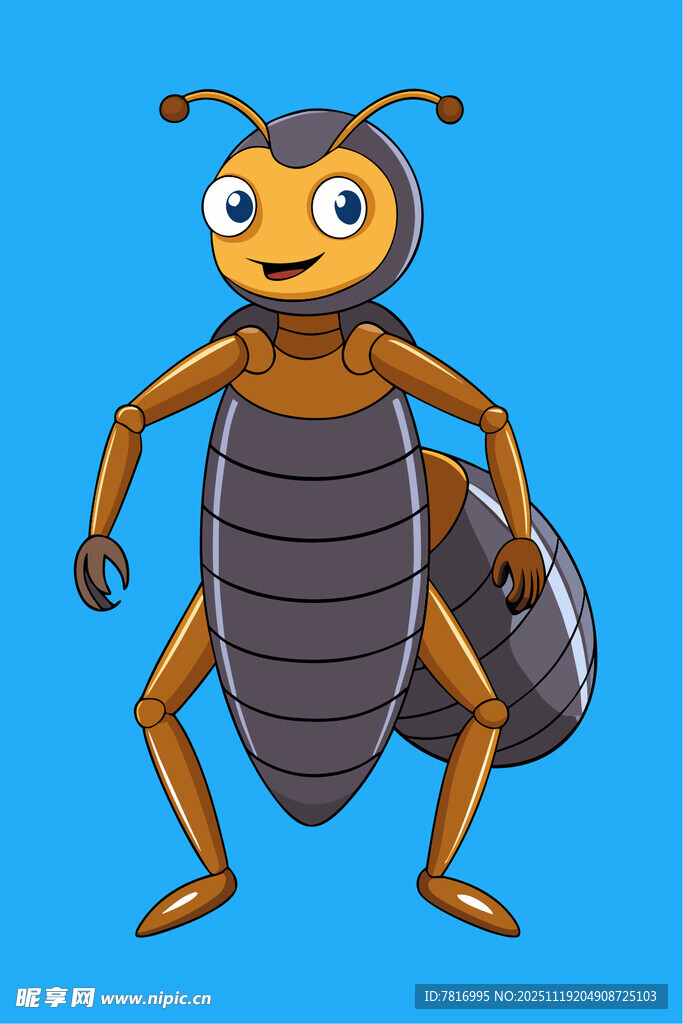 可爱卡通蚂蚁形象