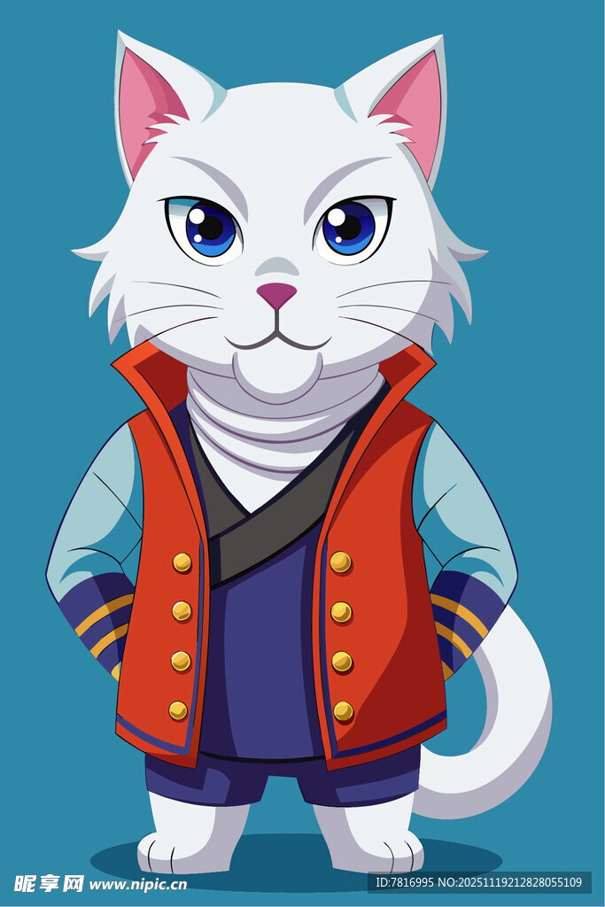 时尚装扮的可爱猫咪